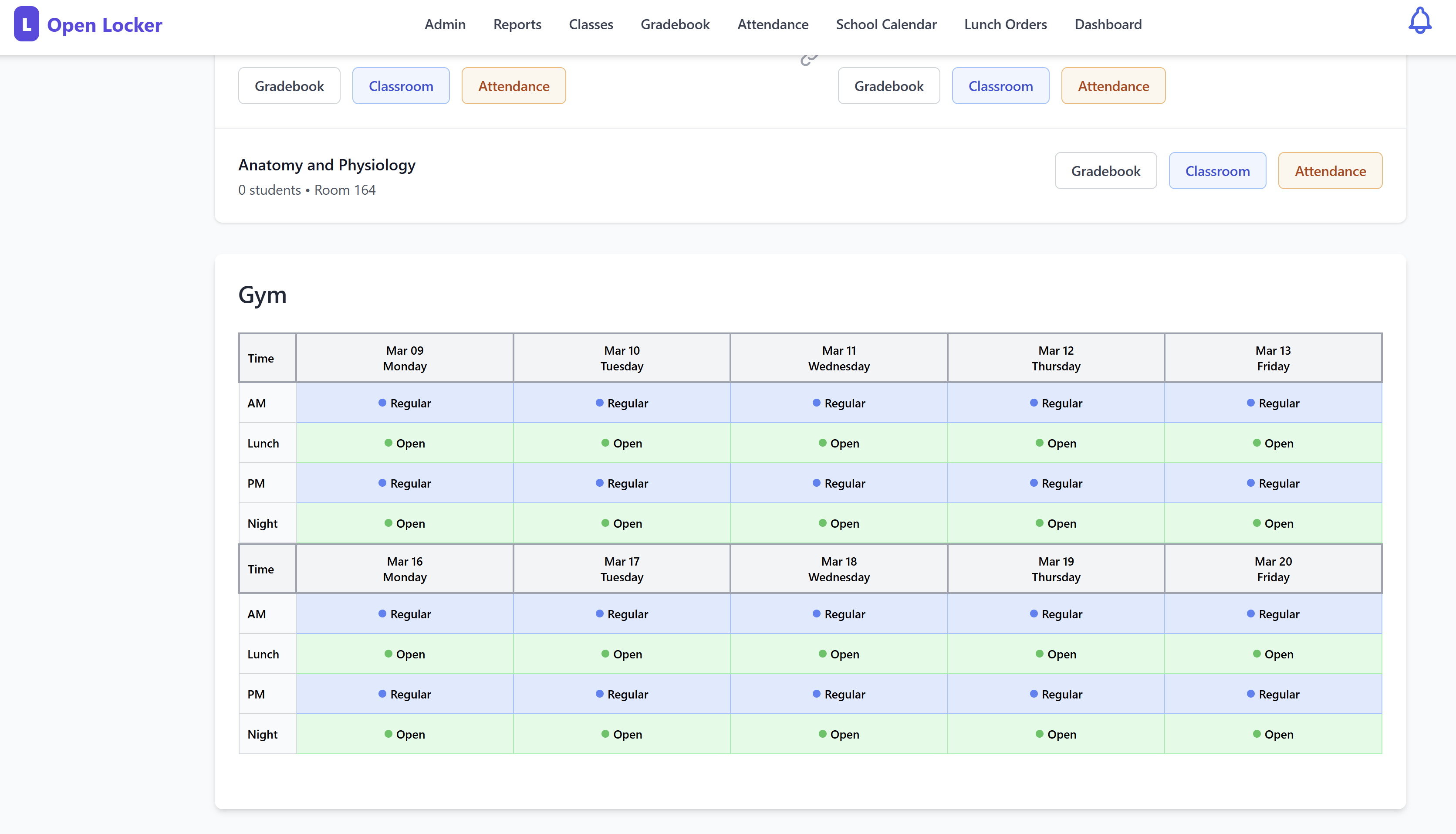 MHACYOS Open Locker School Management System